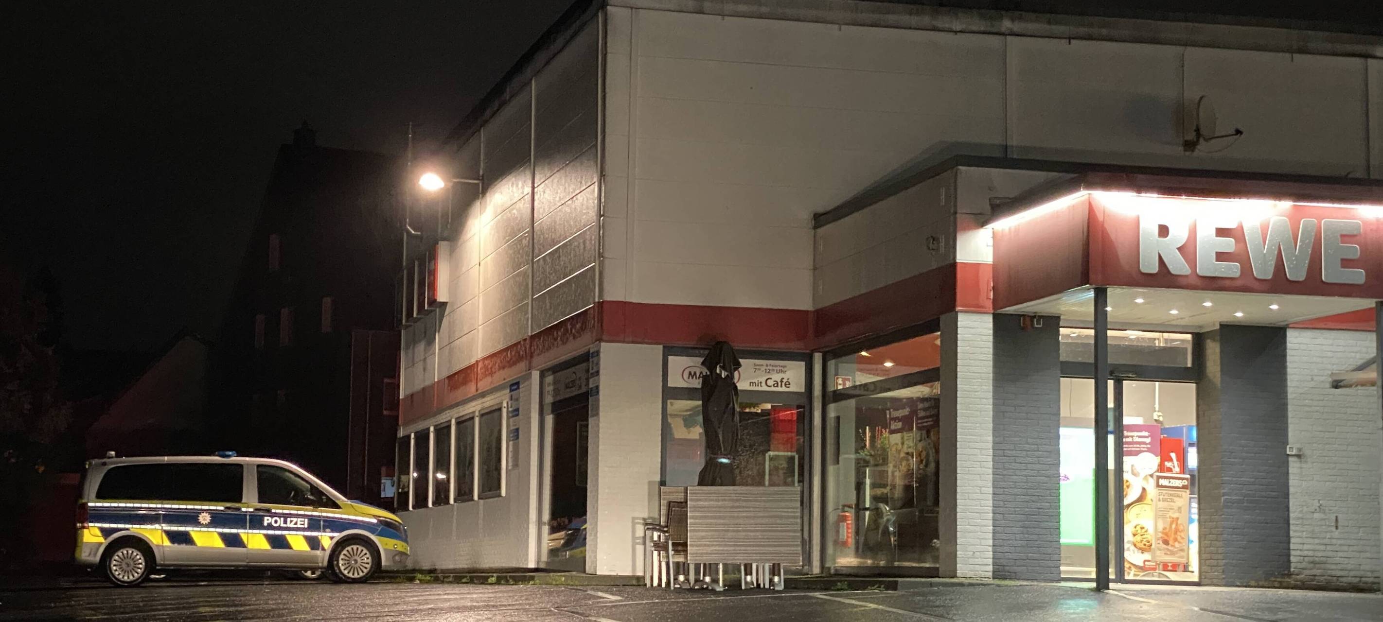 Überfall auf REWE-Markt in Recklinghausen