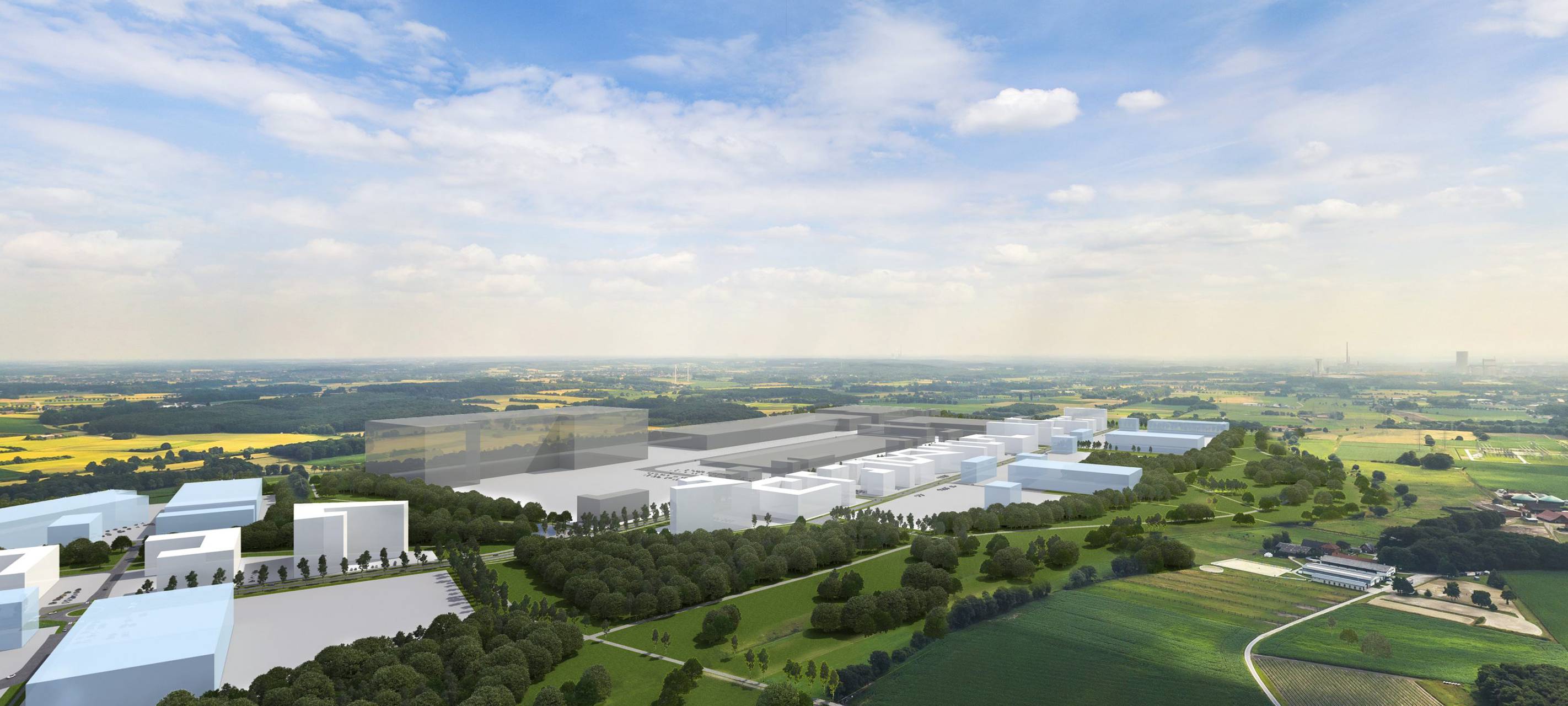 So soll der newPark in Datteln in ein paar Jahren aussehen.