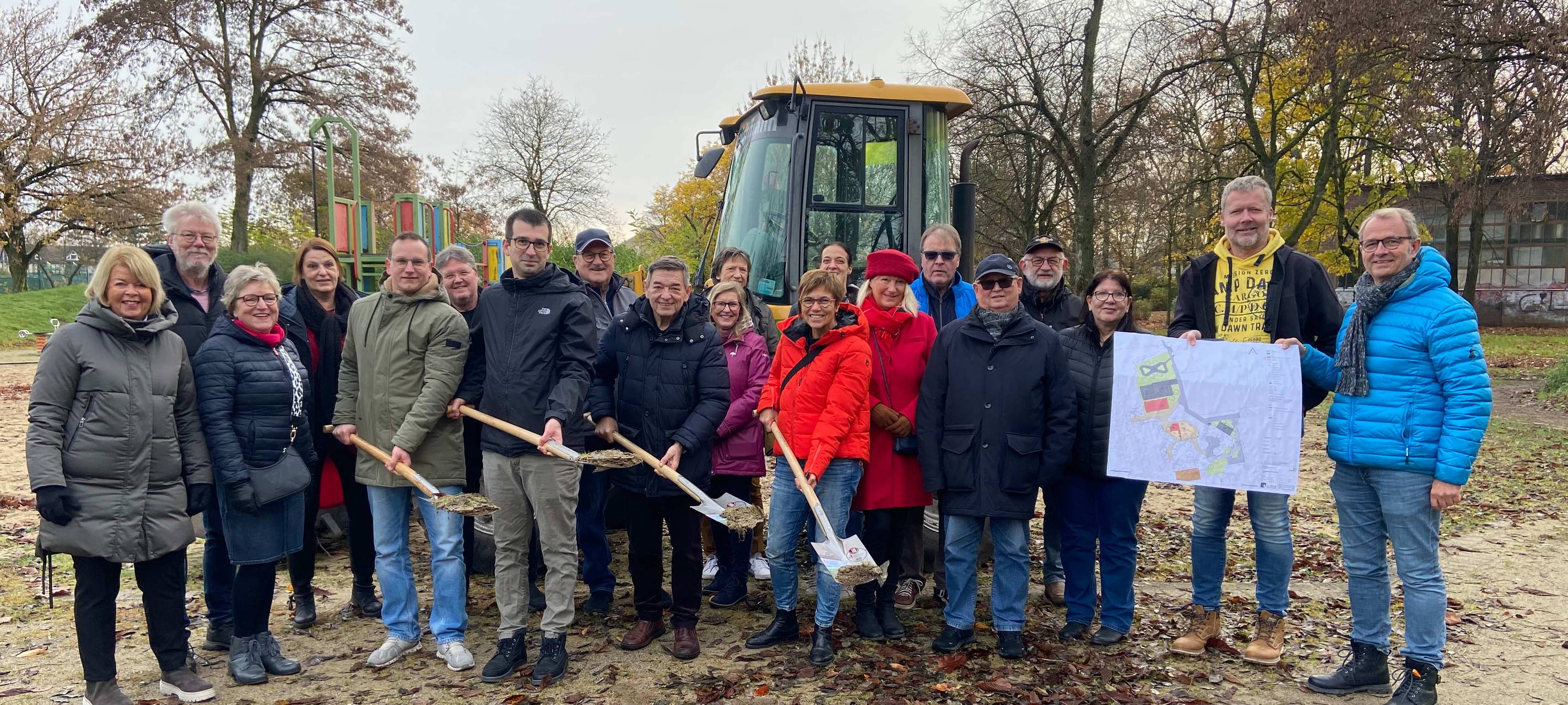 Baubeginn für neuen Freizeitpark Brassert in Marl