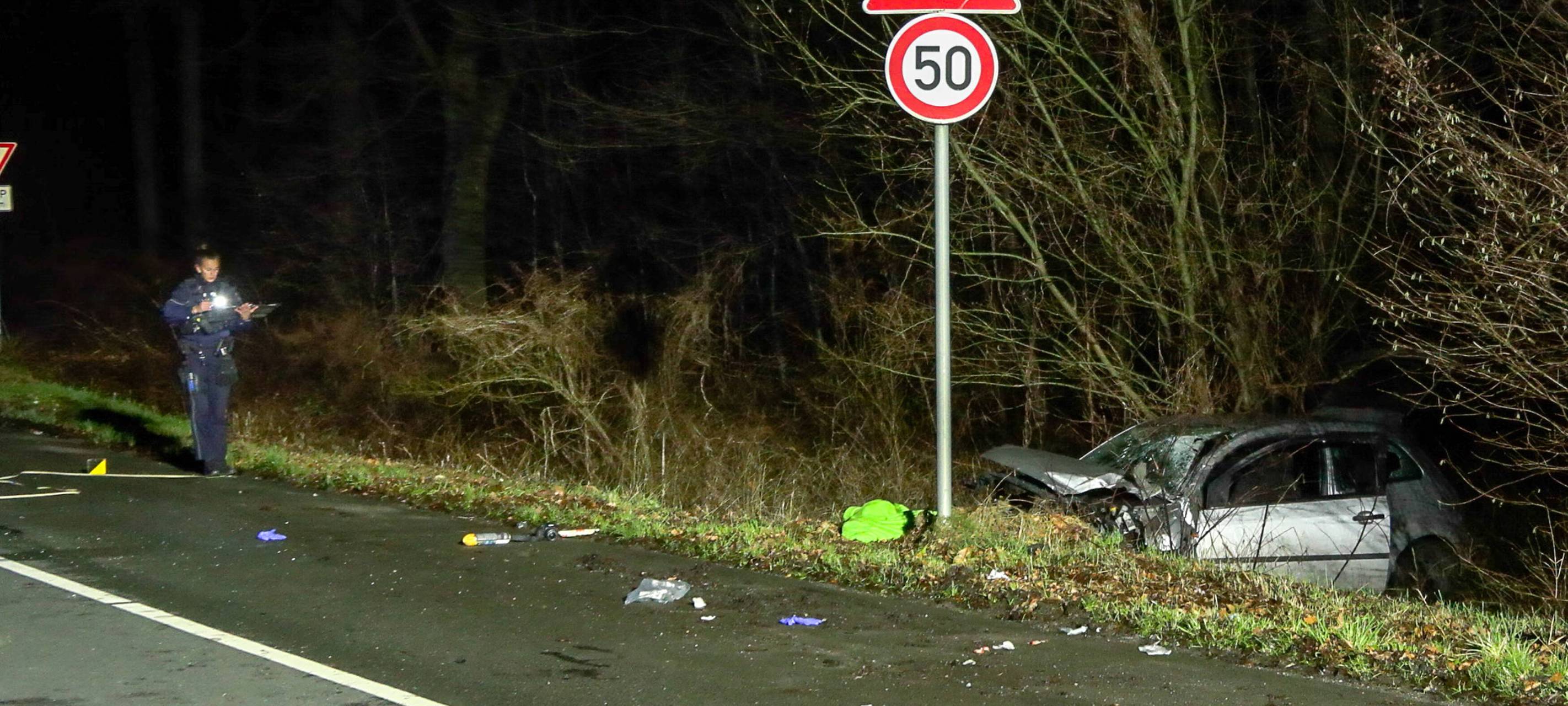Mit Auto in Herten verunglückt: 19-Jähriger schwer verletzt