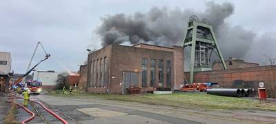 Großbrand auf Zechengelände in Marl