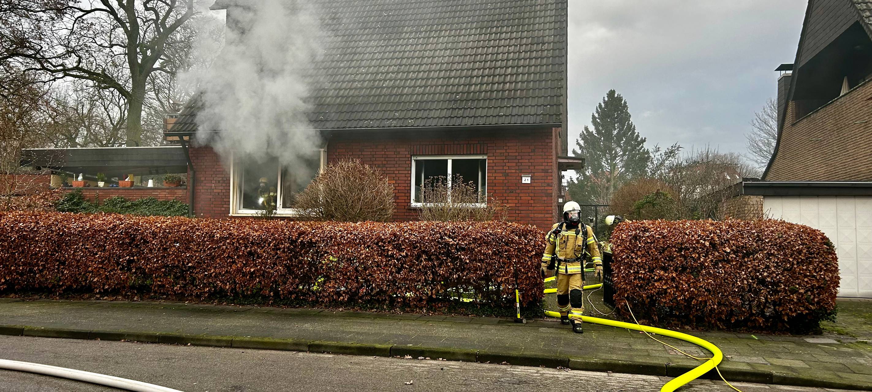 Wohnungsbrand in Recklinghausen: Frau schwerst verletzt