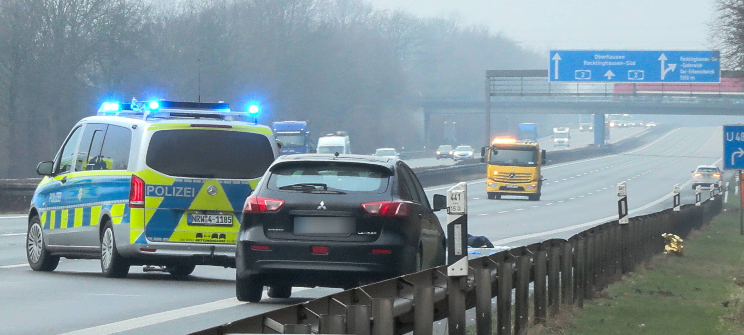 Tödlicher Unfall auf der A2 bei Recklinghausen
