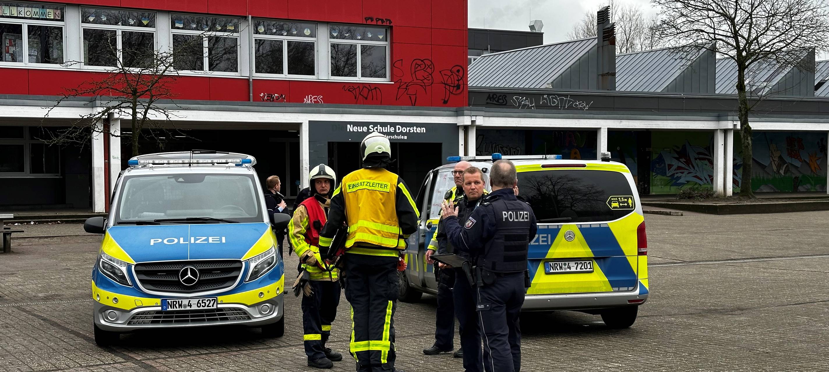 Bombendrohung: Neue Schule in Dorsten geräumt