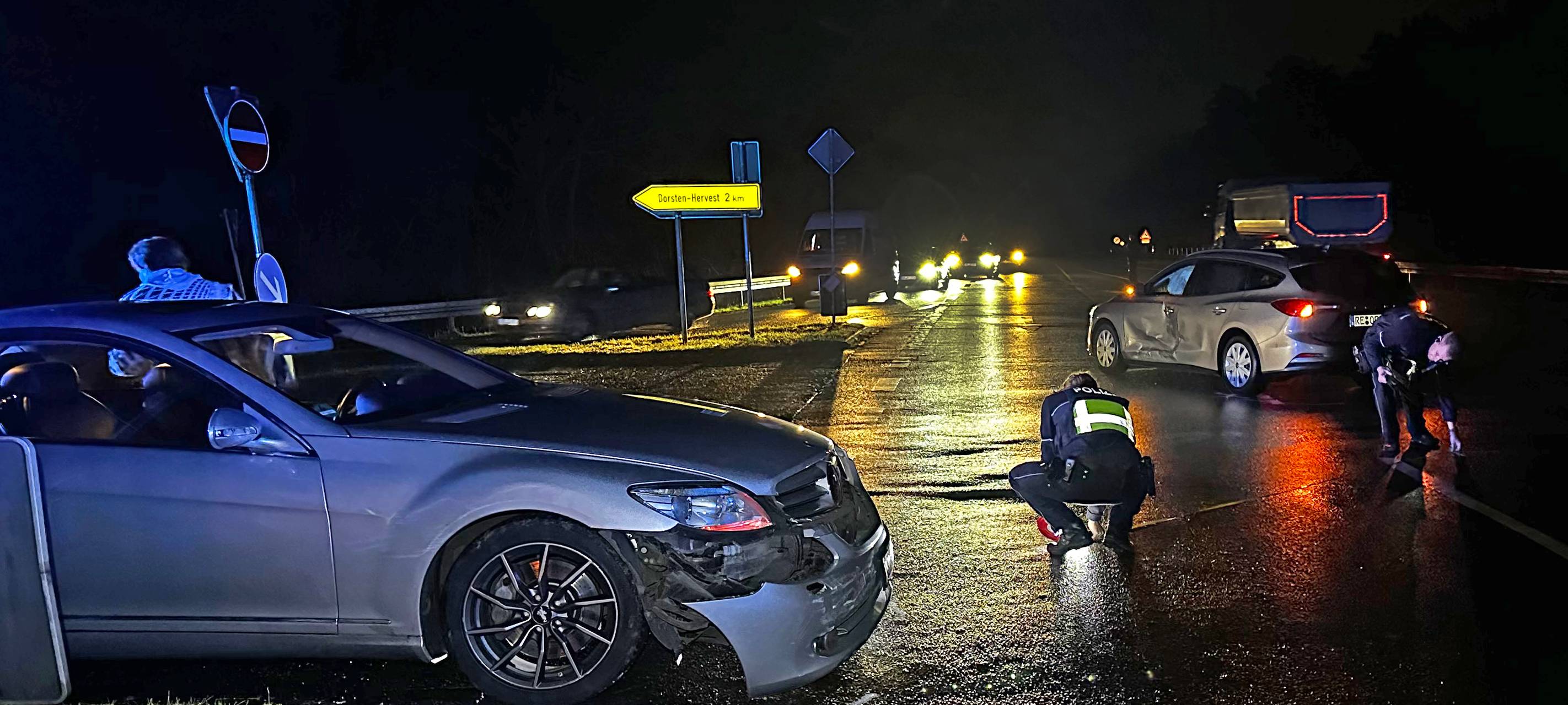 Unfall im Kreuzungsbereich Hervester- / Halterner Straße