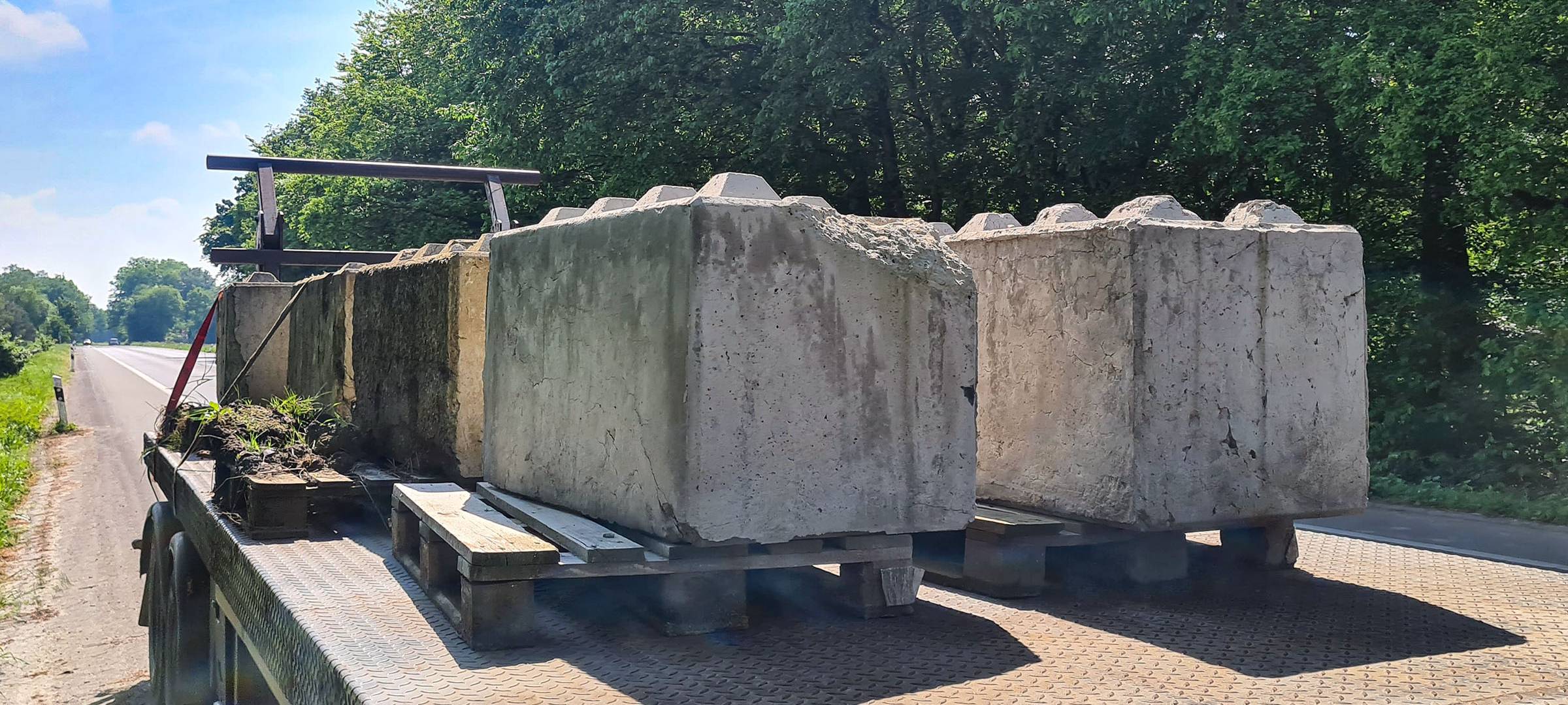 Haltern: Tonnenschwere Betonklötze nicht gesichert