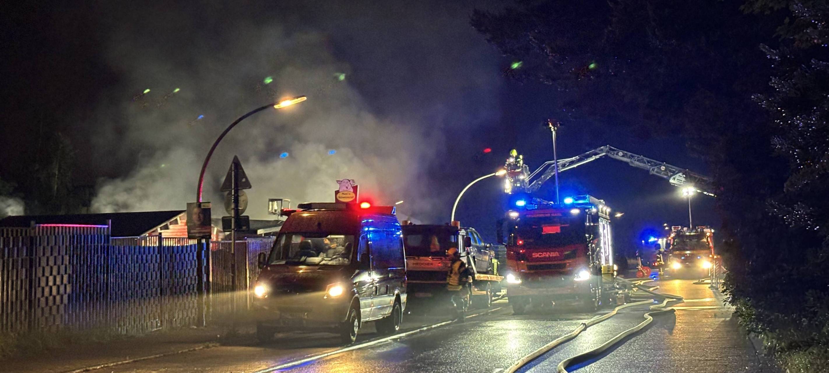 Imbiss "Moni's Schweinestall" in Marl abgebrannt