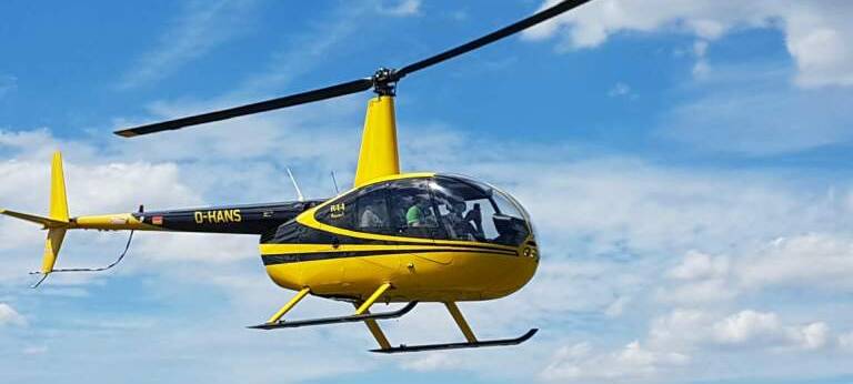 Premiere Cranger Kirmes: Mit dem Heli über den Kirmesplatz