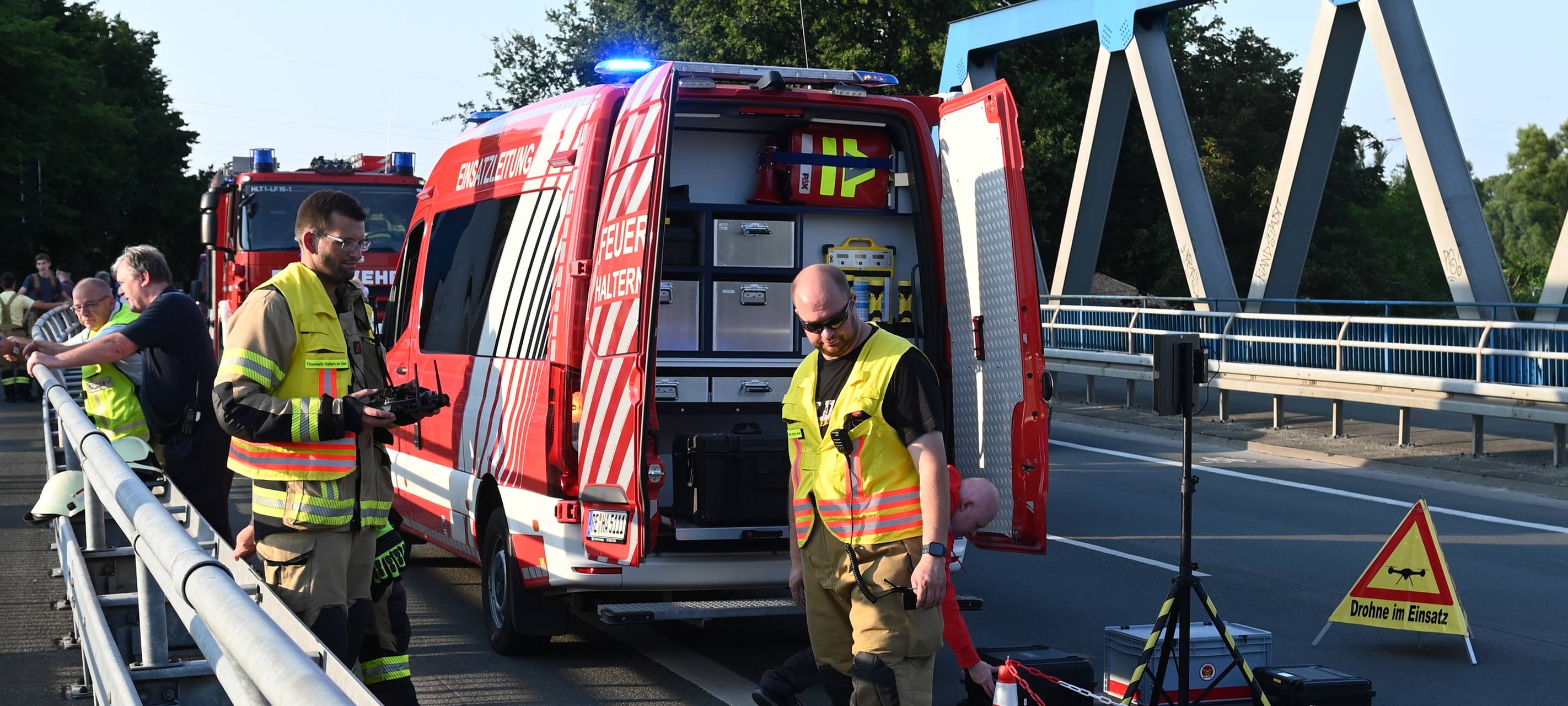 Haltern: Feuerwehreinsatz wegen leerem Boot auf dem Kanal
