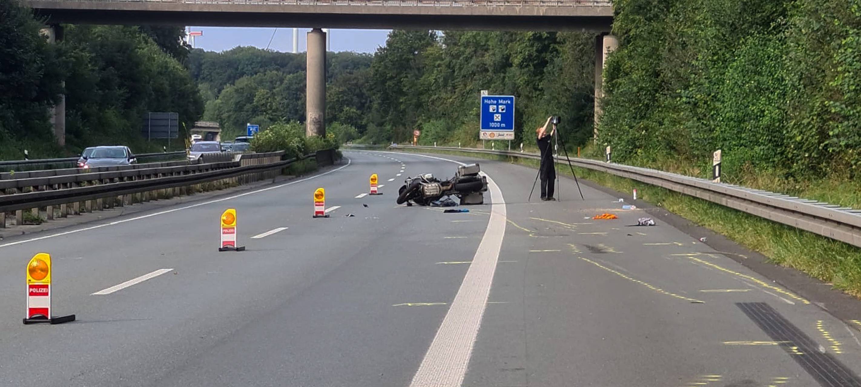 A43 bei Haltern: Unfall sorgt für kilometerlangen Stau