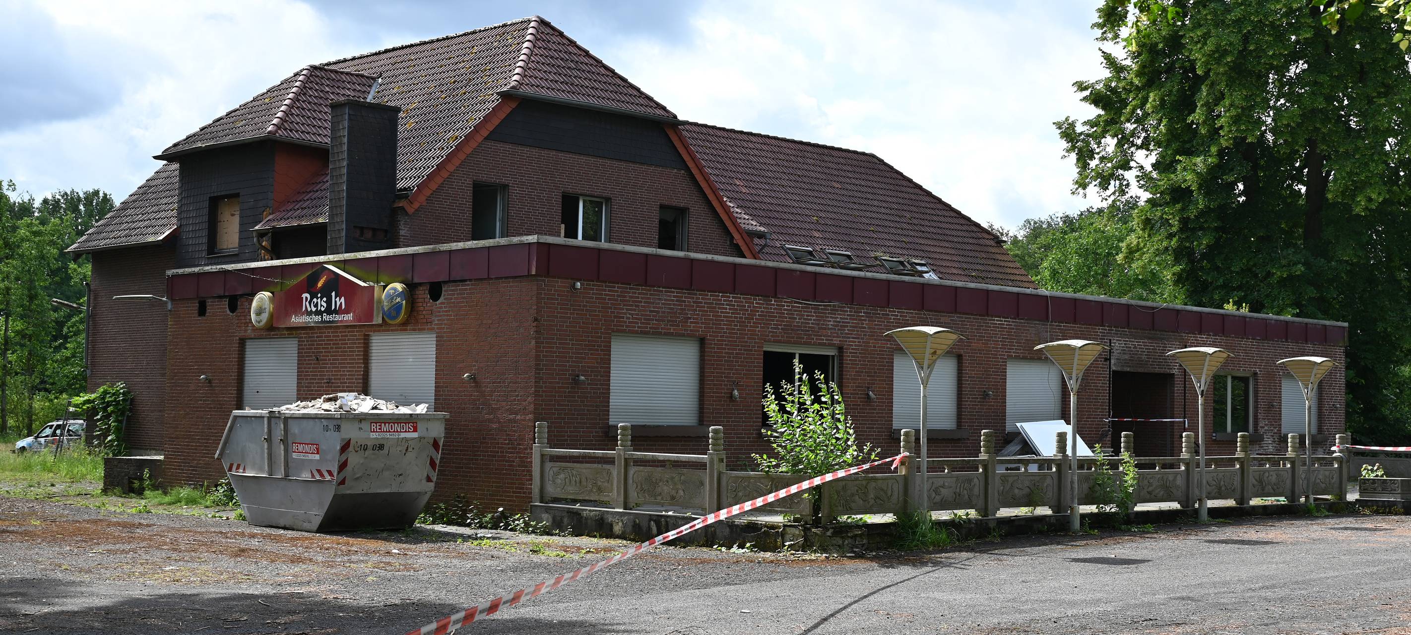 Feuer in altem Restaurant in Haltern: 5.000 Euro Belohnung