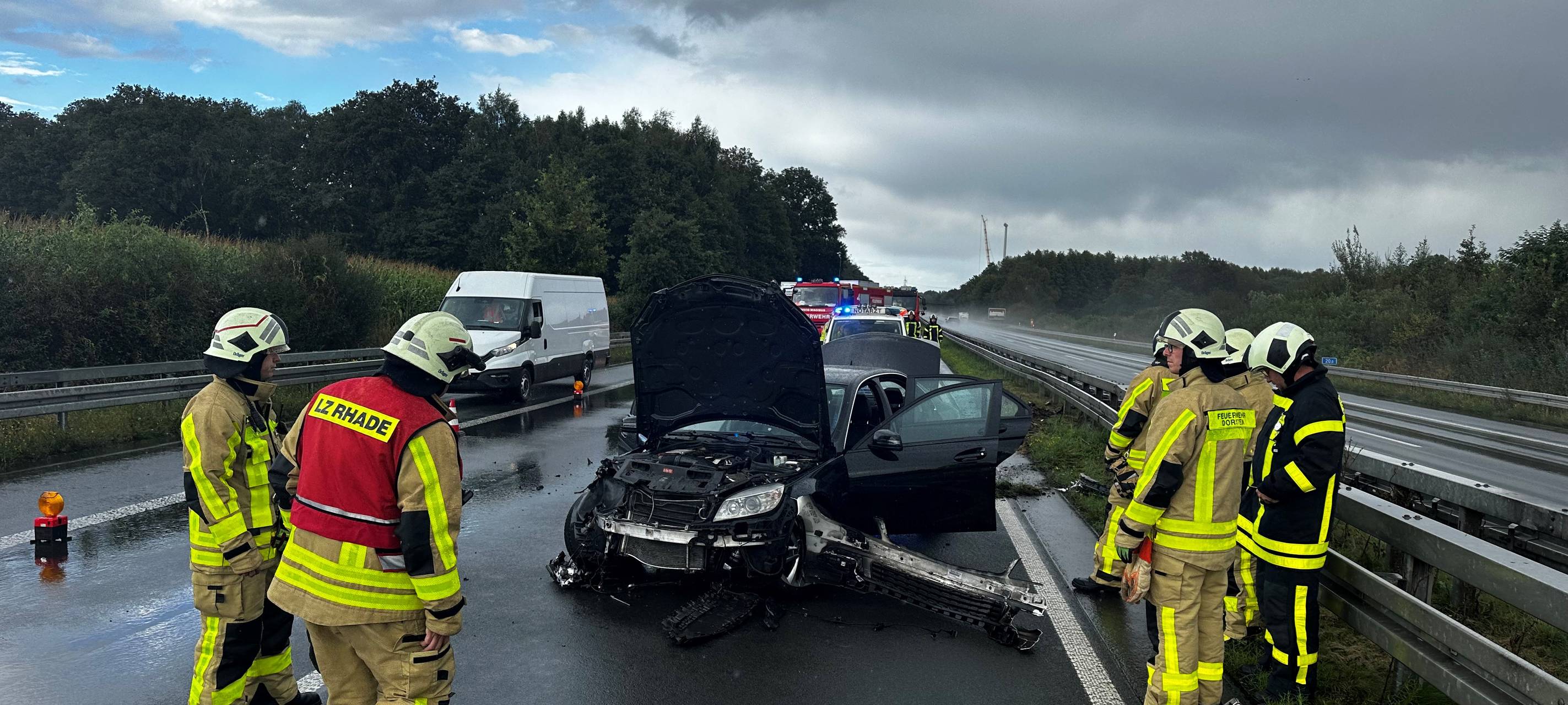 Unfall auf A 31 bei Dorsten