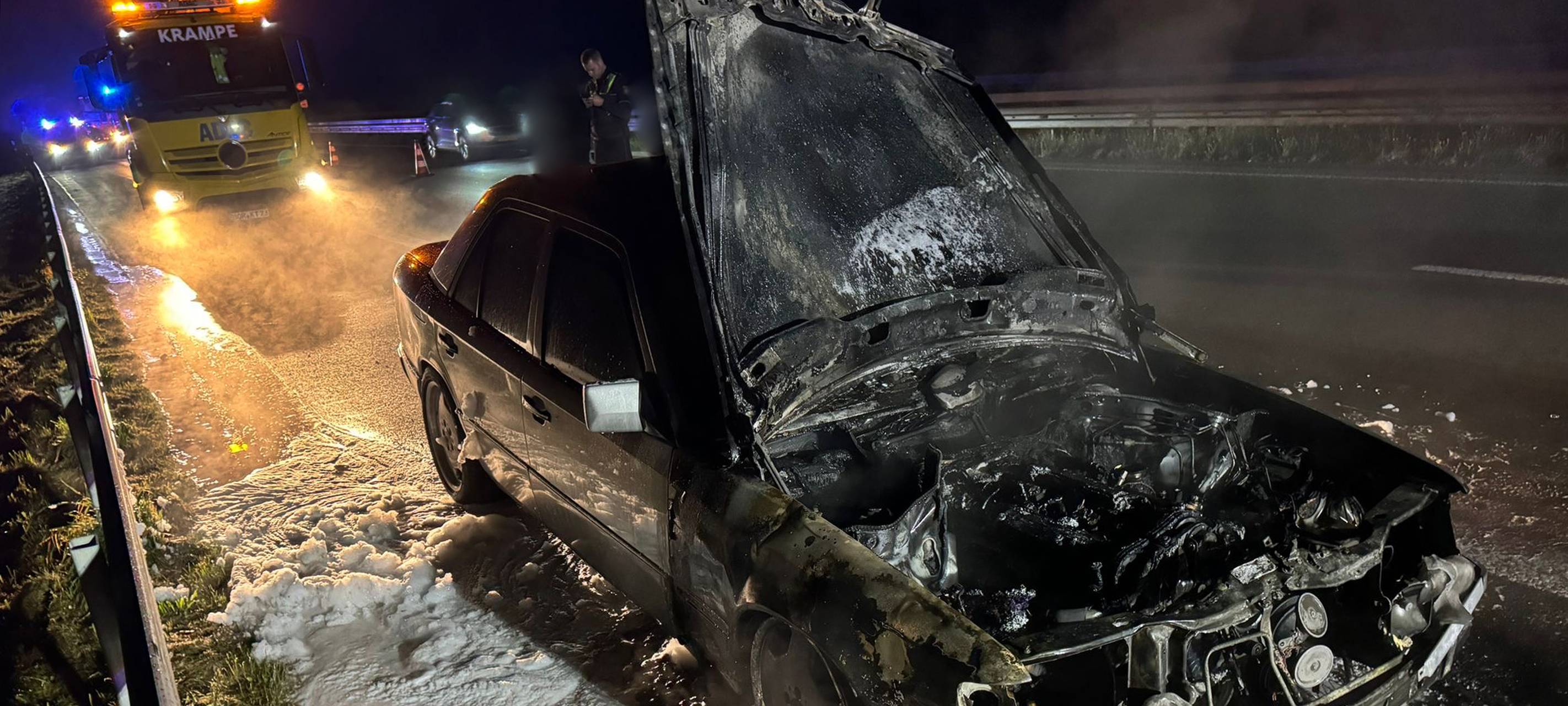 Dorsten: Auto komplett ausgebrannt