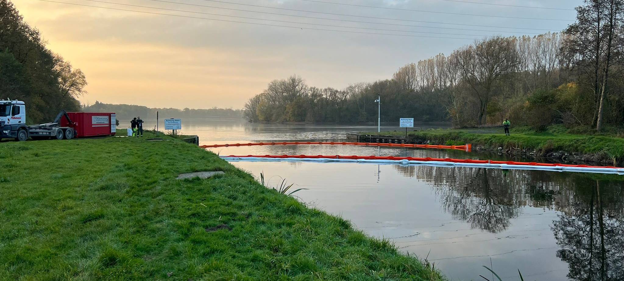 Ölfilm in Haltern: Anzeige gegen Verursacher