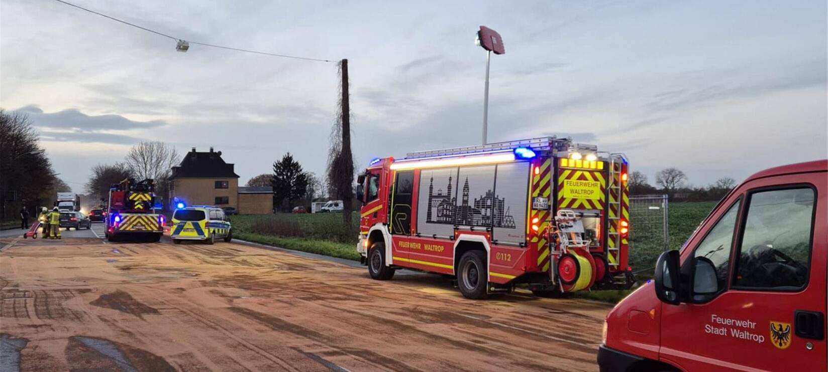 ABC-Einsatz nach Unfall in Waltrop