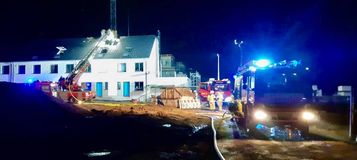 Feuer in Recklinghäuser Neubaugebiet