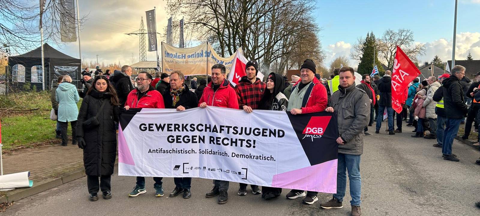 Proteste gegen AfD-Parteitag in Marl