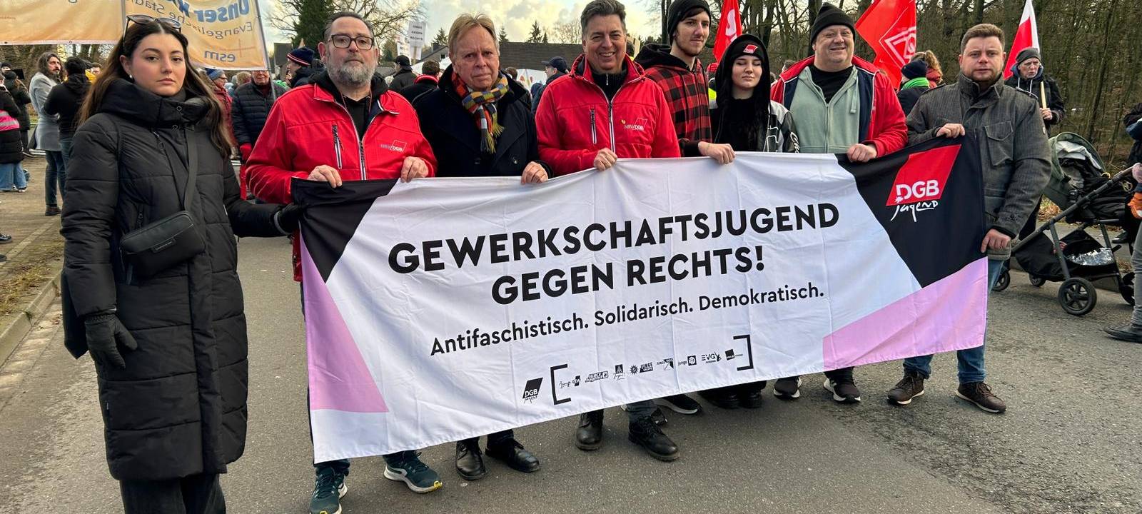 Proteste gegen AfD-Parteitag in Marl