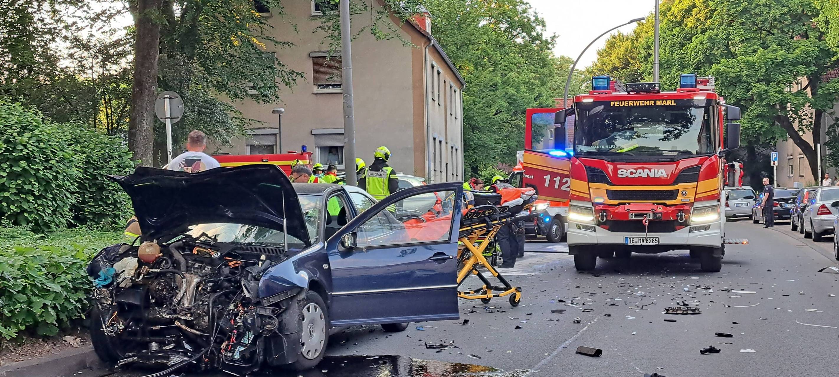 Schwerer Verkehrsunfall in Marl