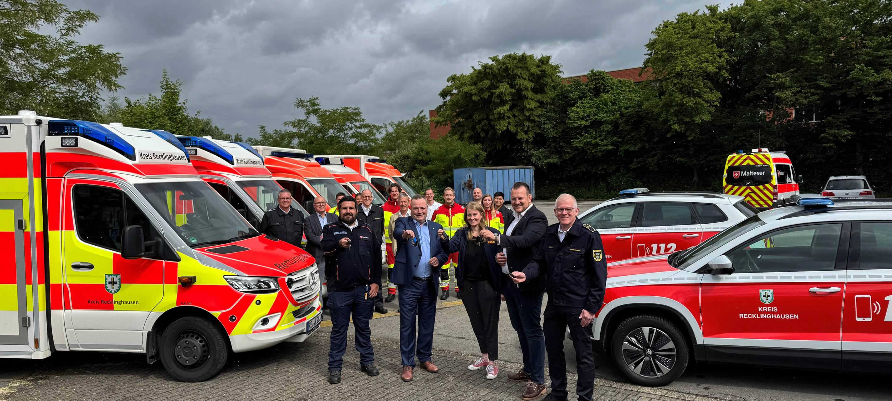 Krankenwagen im Kreis Recklinghausen mit neuer Optik
