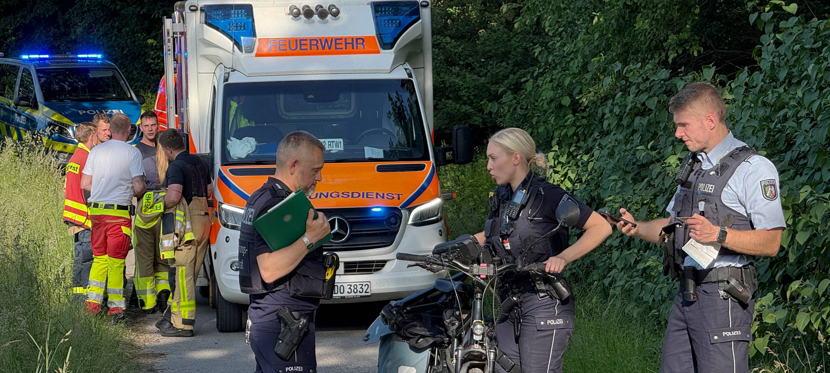 Dorsten: lebloser Radfahrer entdeckt