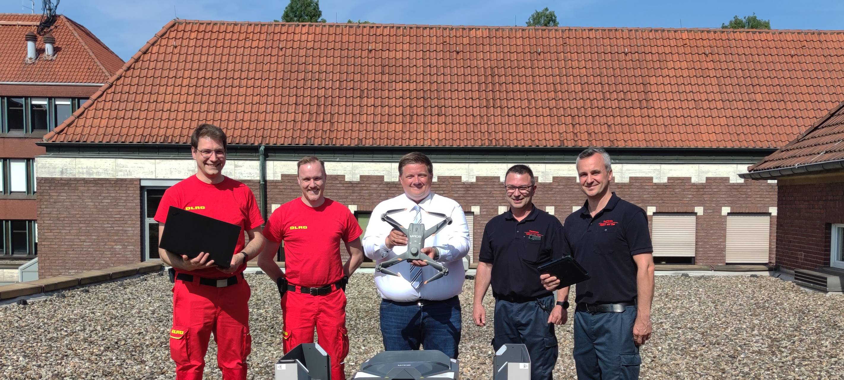 Für den Notfall: Drohne über Haltern am See