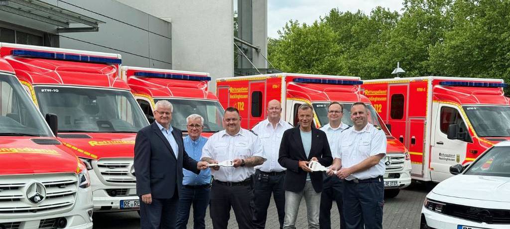 Neue Rettungswagen für die Feuerwehr Recklinghausen
