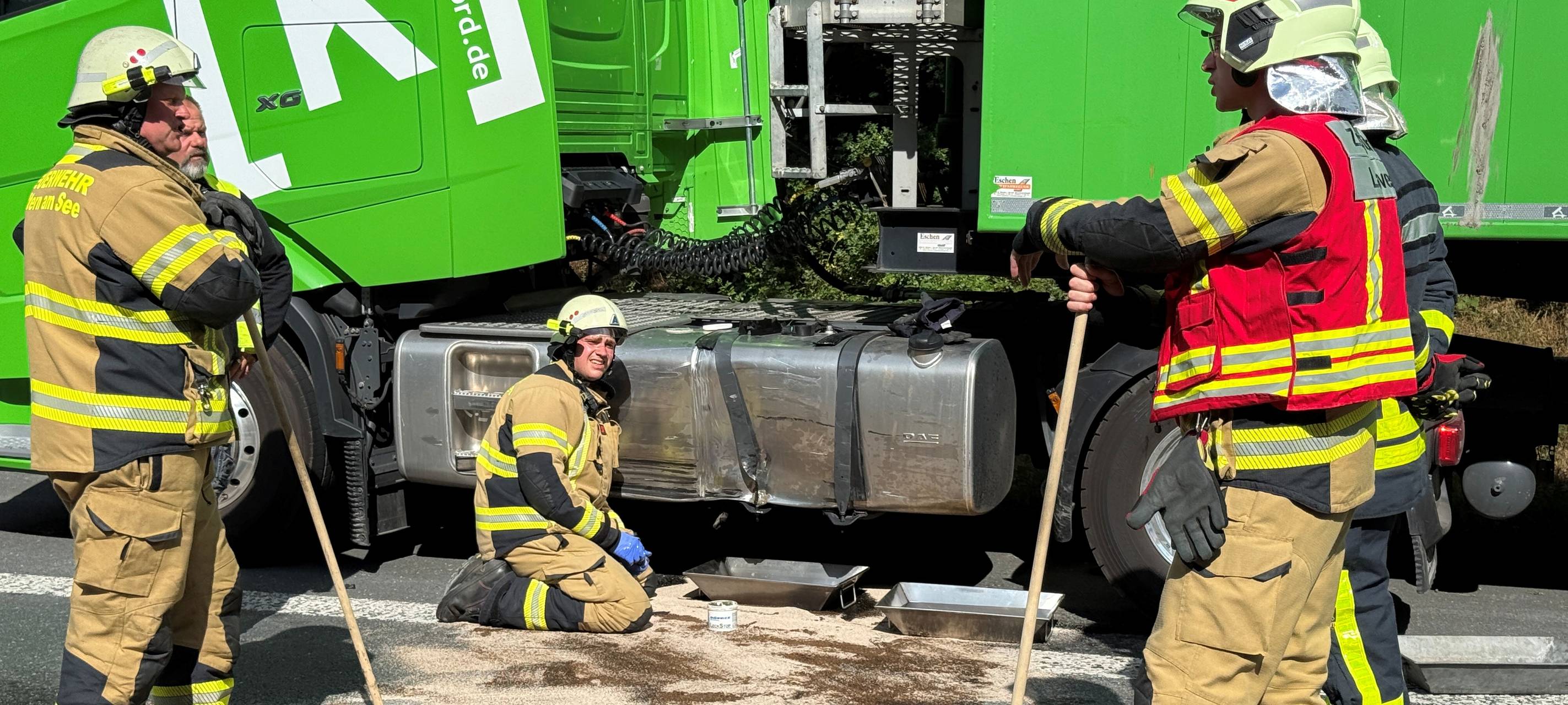 Tank aufgerissen: A43 in Haltern nach Unfall gesperrt