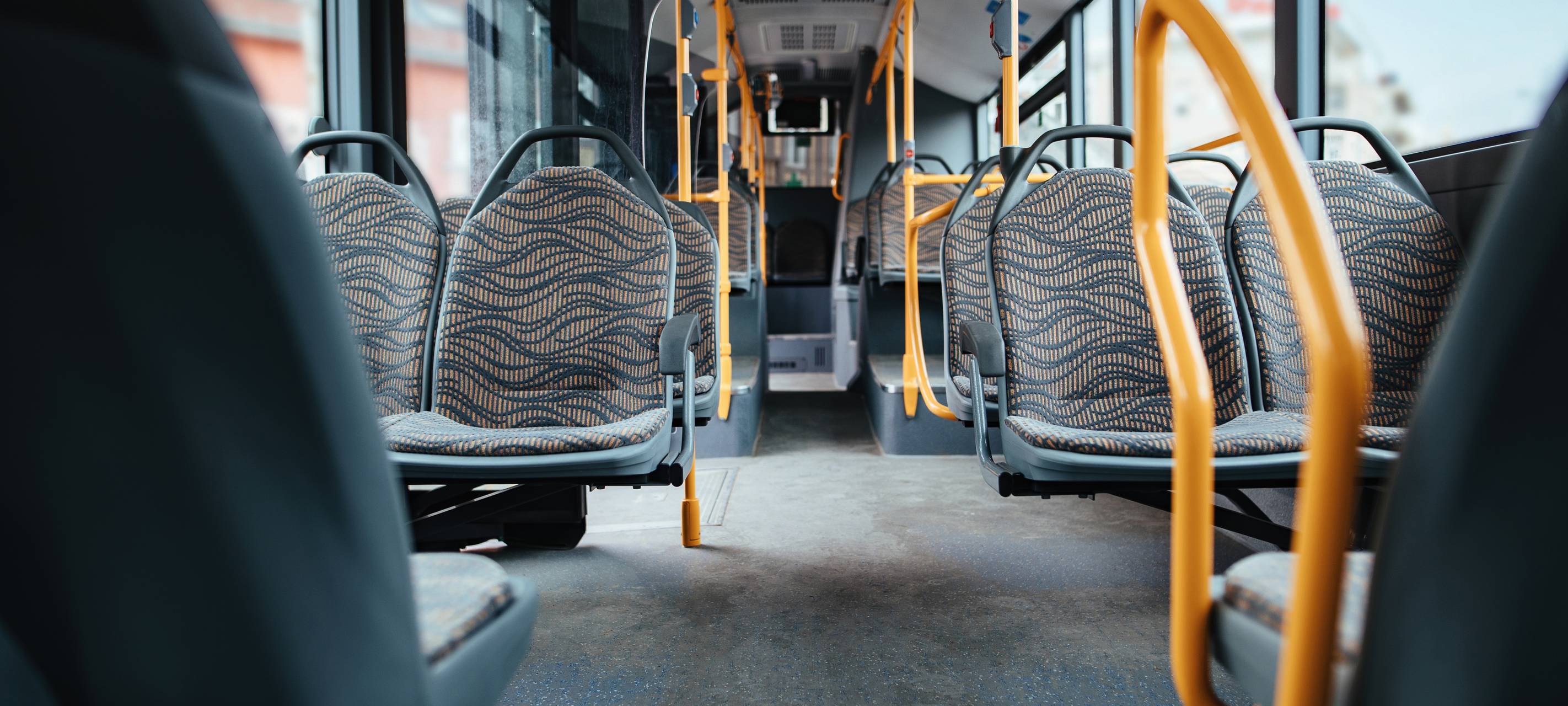 Innenraum von einem Bus