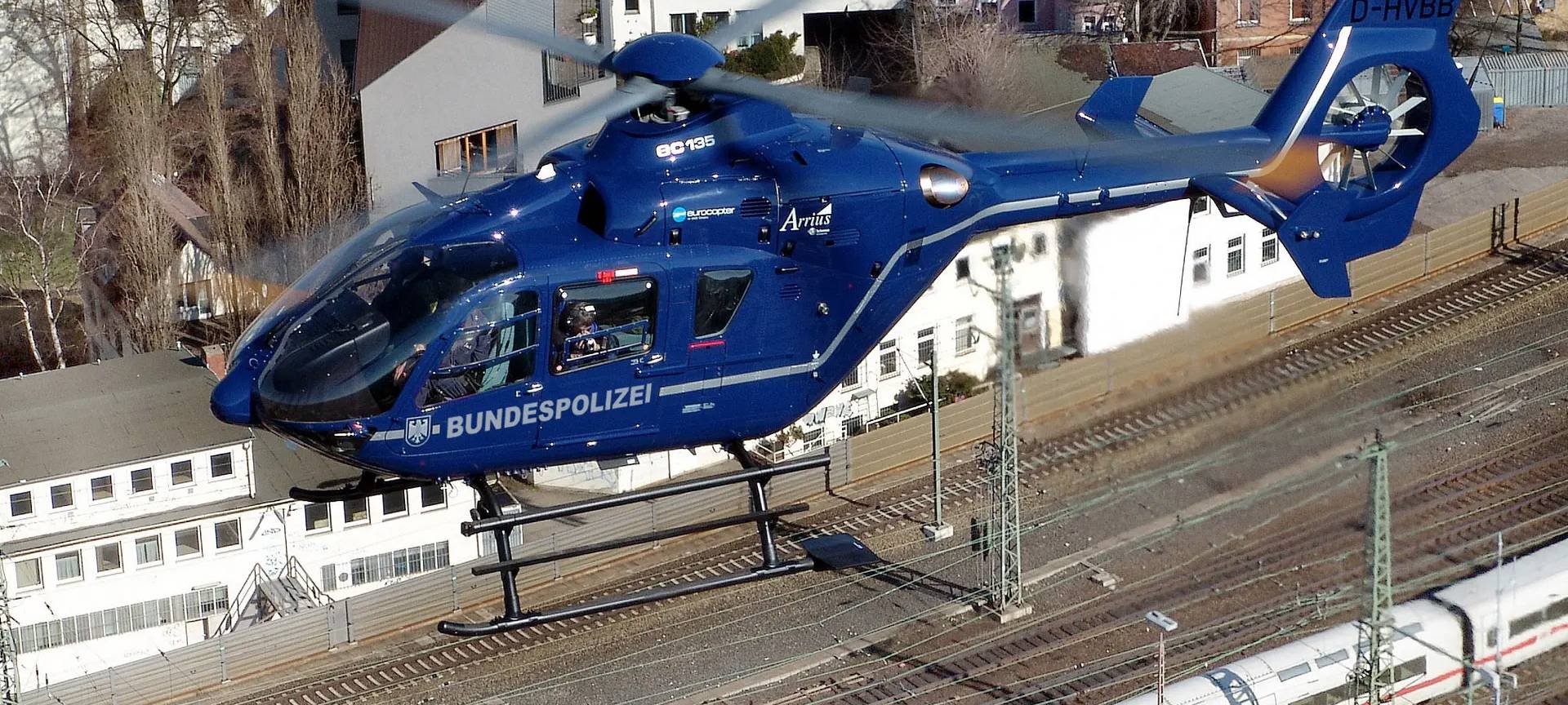 Hubschrauber von der Bundespolizei.