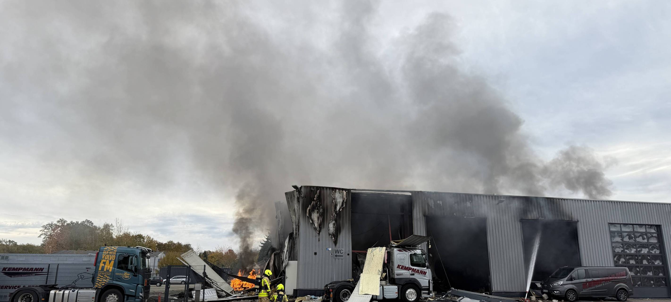 Großbrand am Westring in Castrop-Rauxel