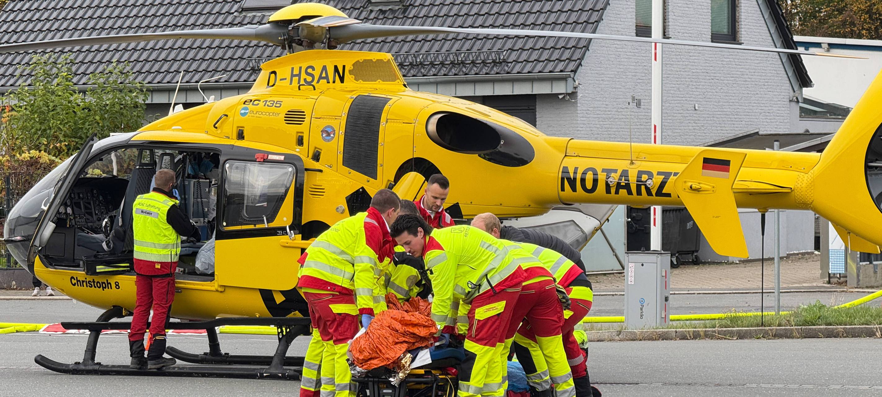Großbrand am Westring in Castrop-Rauxel