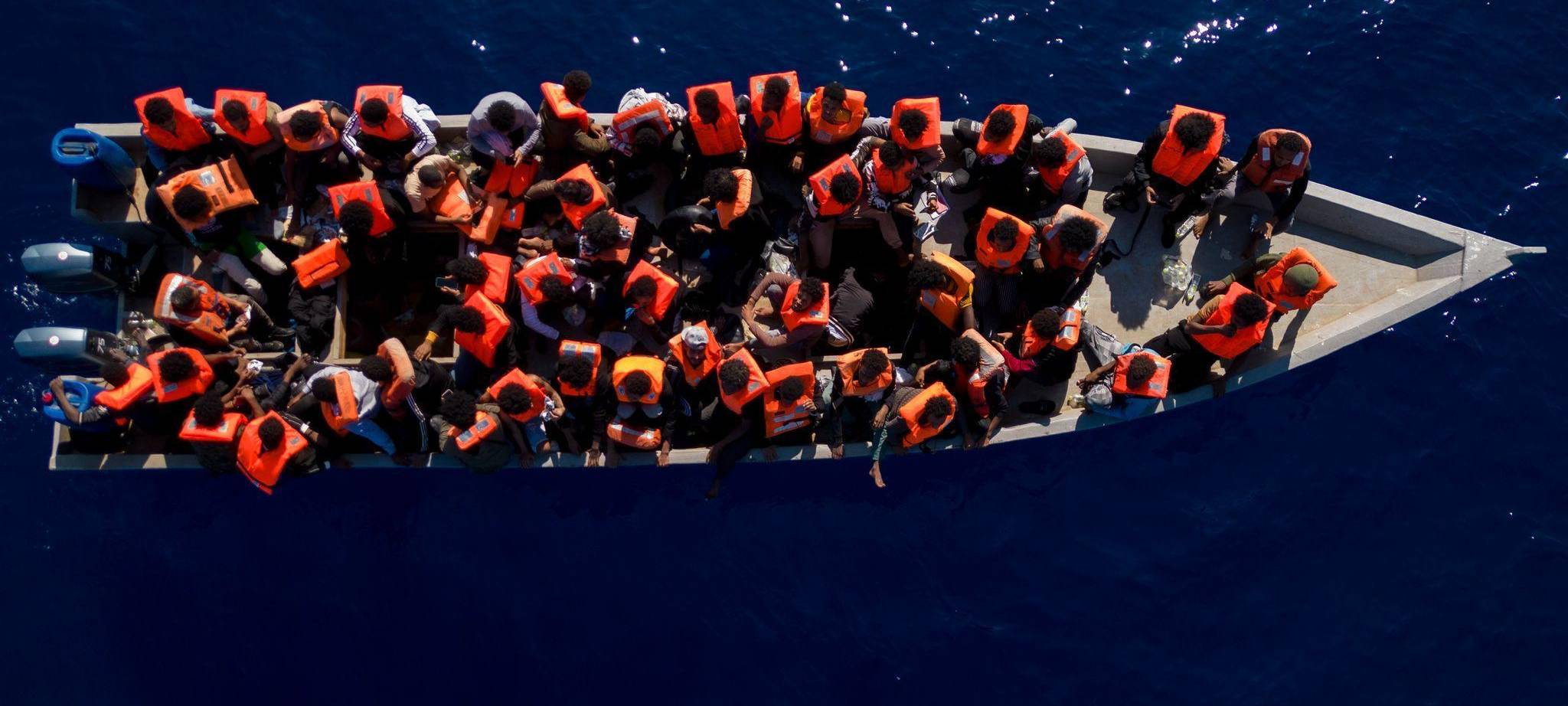 Geflüchtete auf dem Mittelmeer