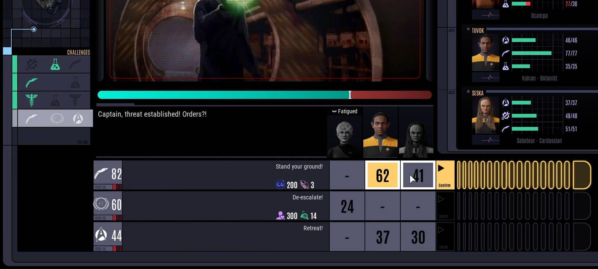 Screenshot vom Spiel «Star Trek: Voyager - Across the Unknown»