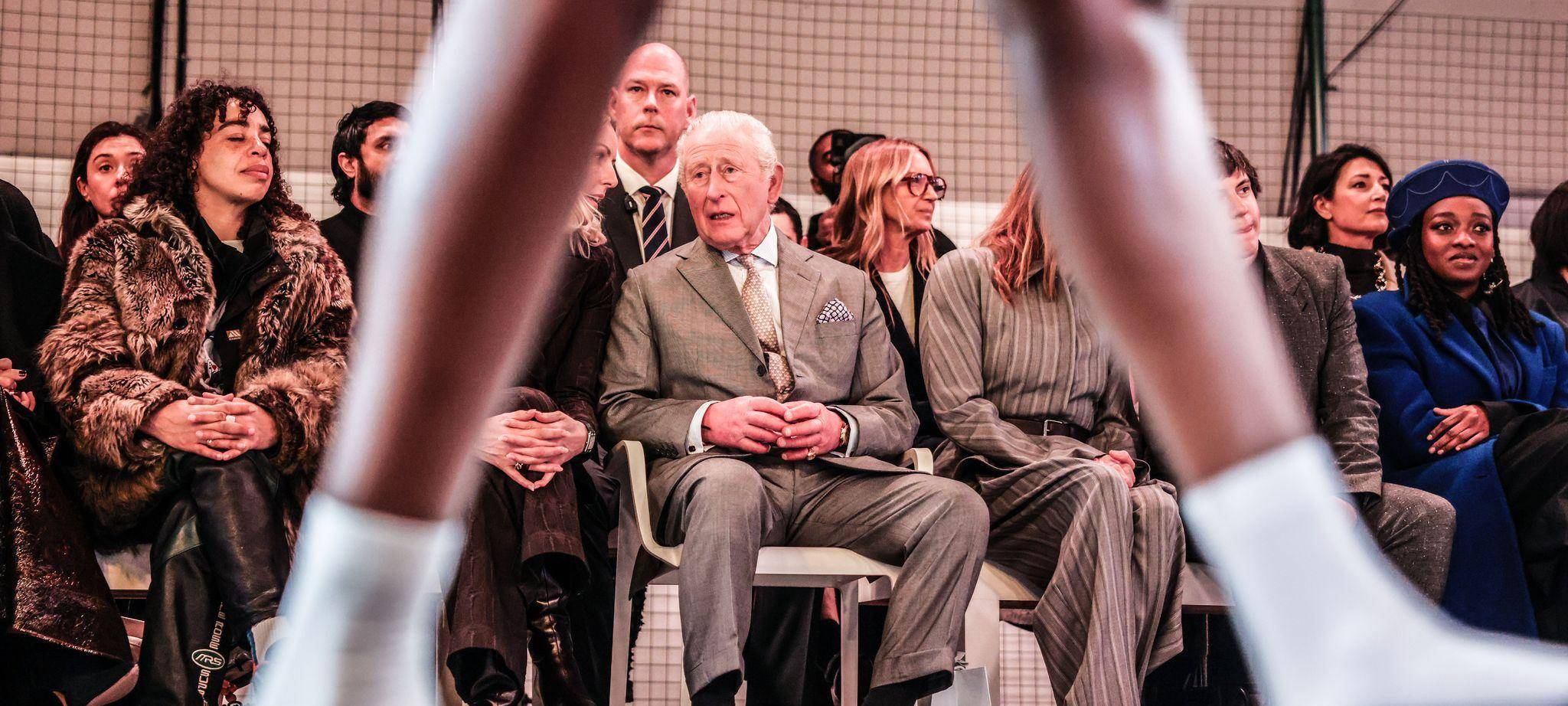 König Charles auf Londoner Modewoche