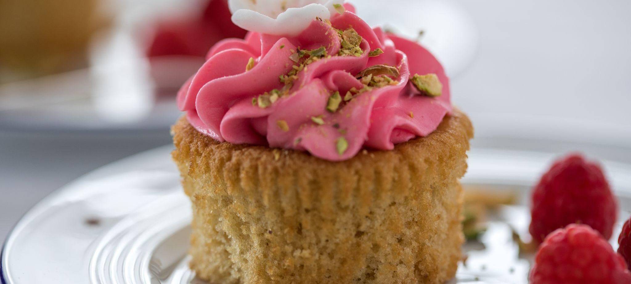 Cupcake auf einem Teller