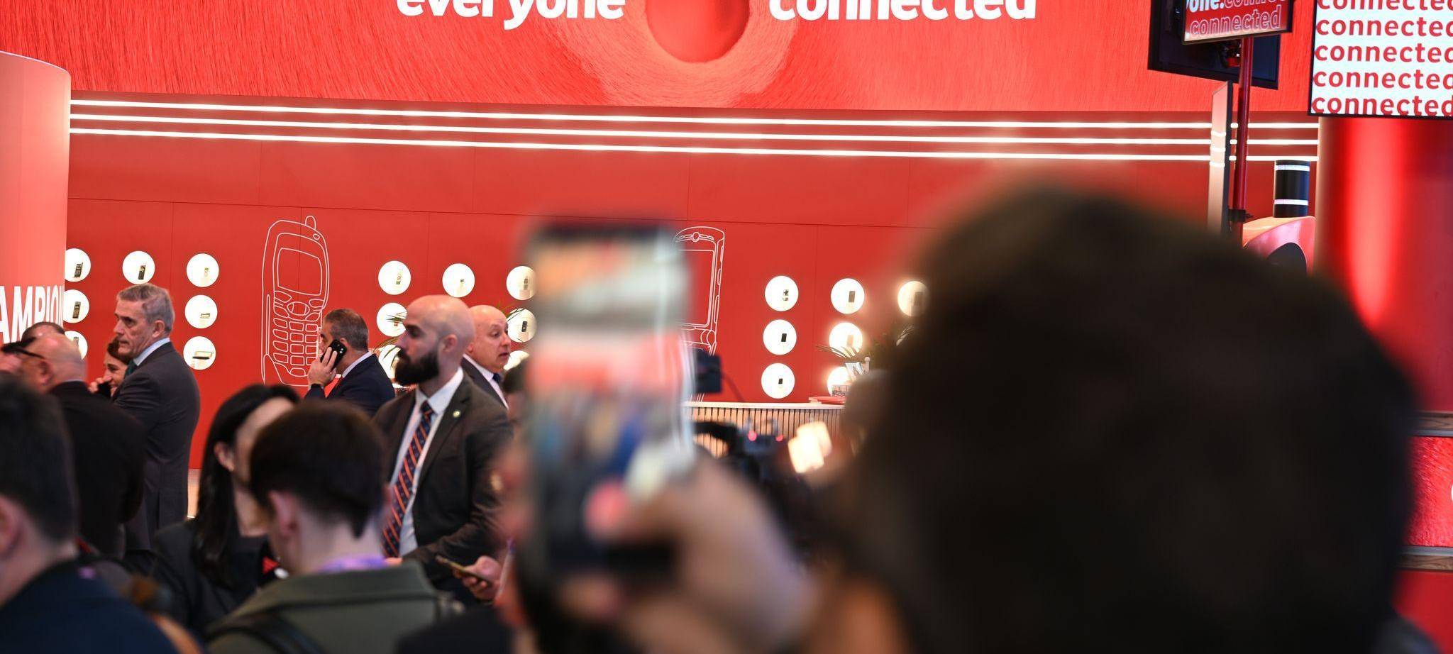 Vodafone-Messestand beim MWC