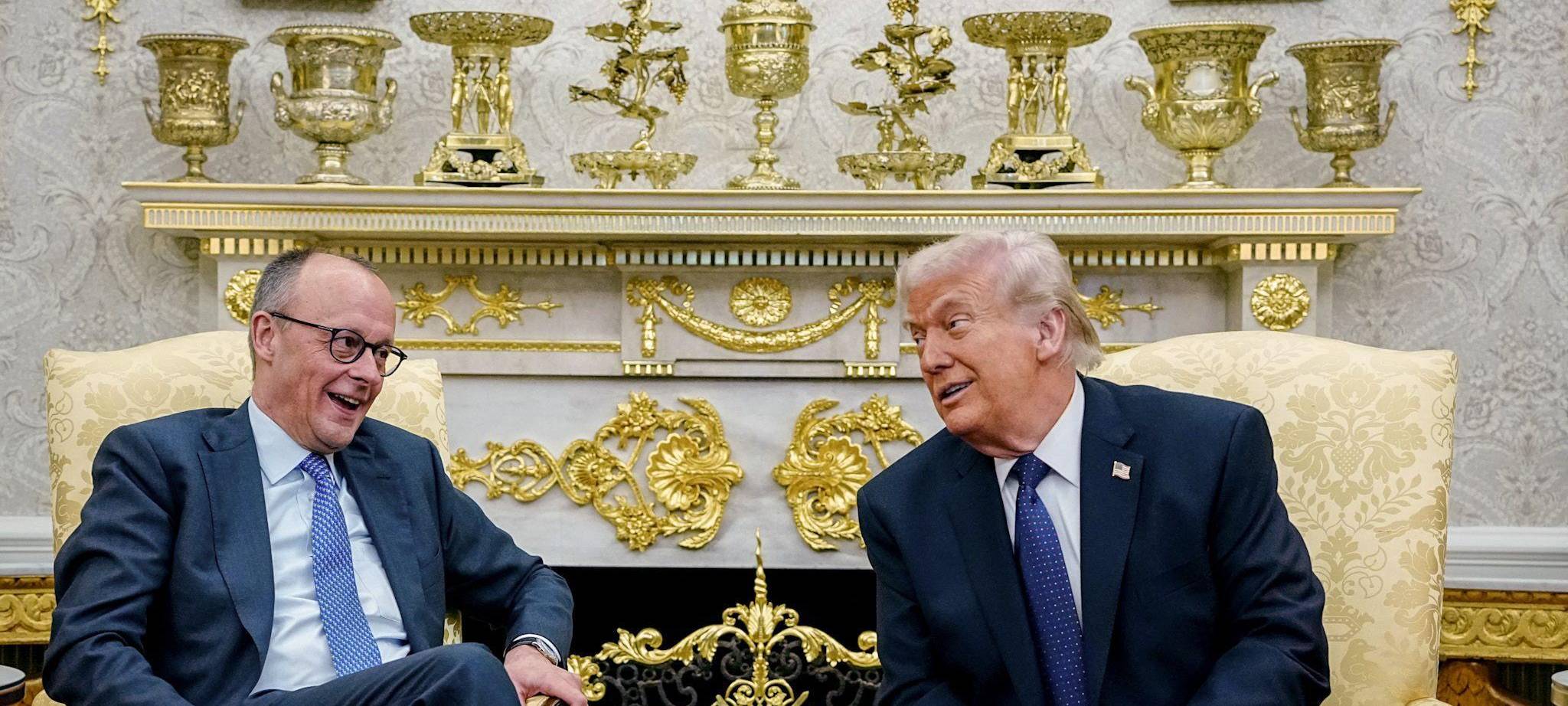 US-Präsident Trump empfängt Bundeskanzler Merz