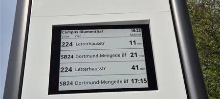 Neue digitale Anzeigetafeln bei der Vestischen