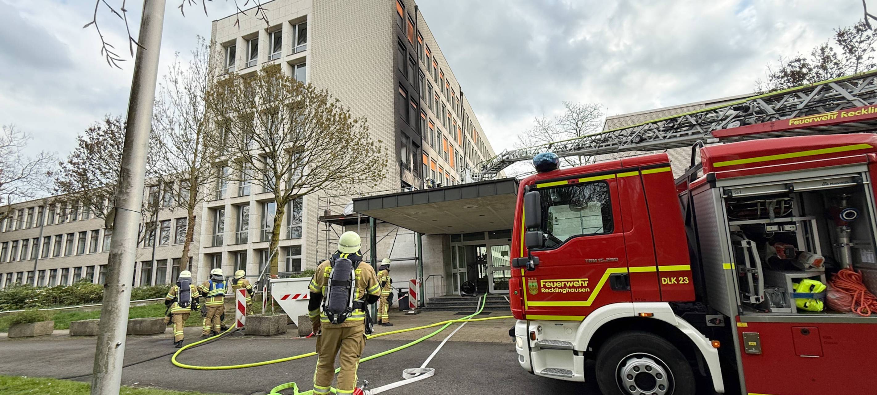 Recklinghausen: Feuer in Verwaltungsgebäude