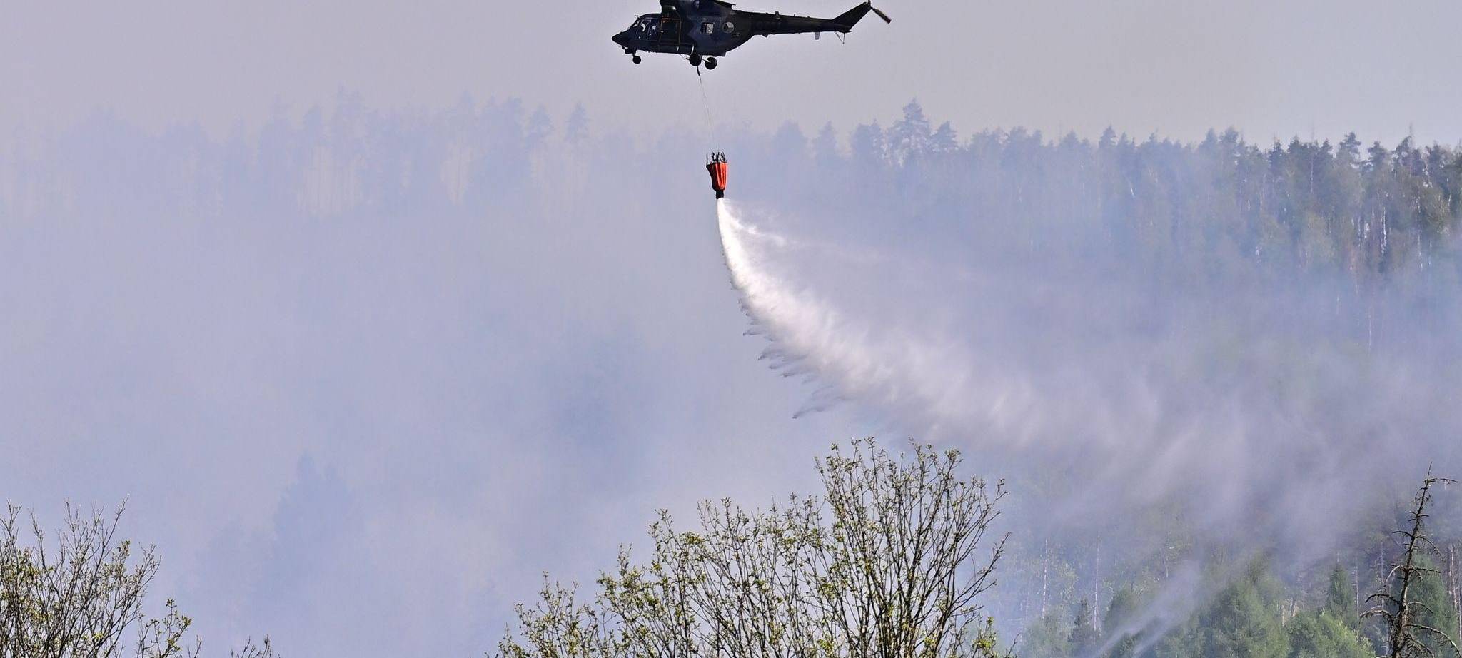 Waldbrand im Nationalpark Böhmische Schweiz