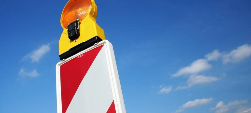 Baustelle Absperrung