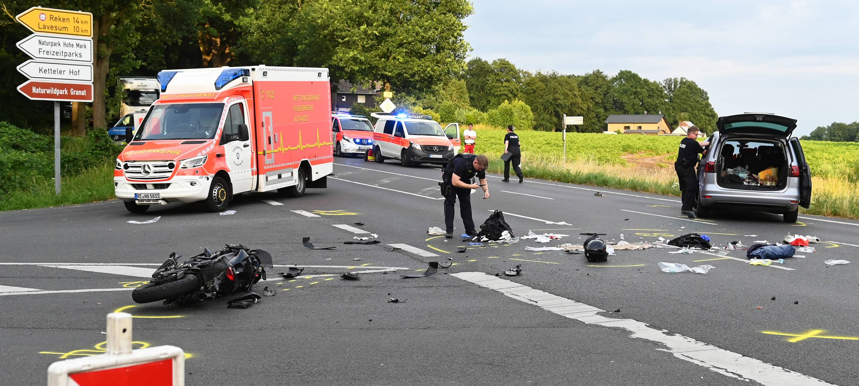 Nach Unfall: Mehr Schutz an der B58 in Haltern am See