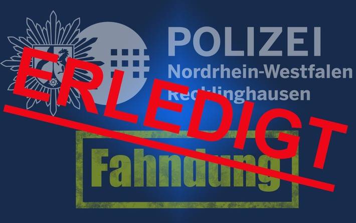 Fahndung beendet; Polizei Recklinghausen