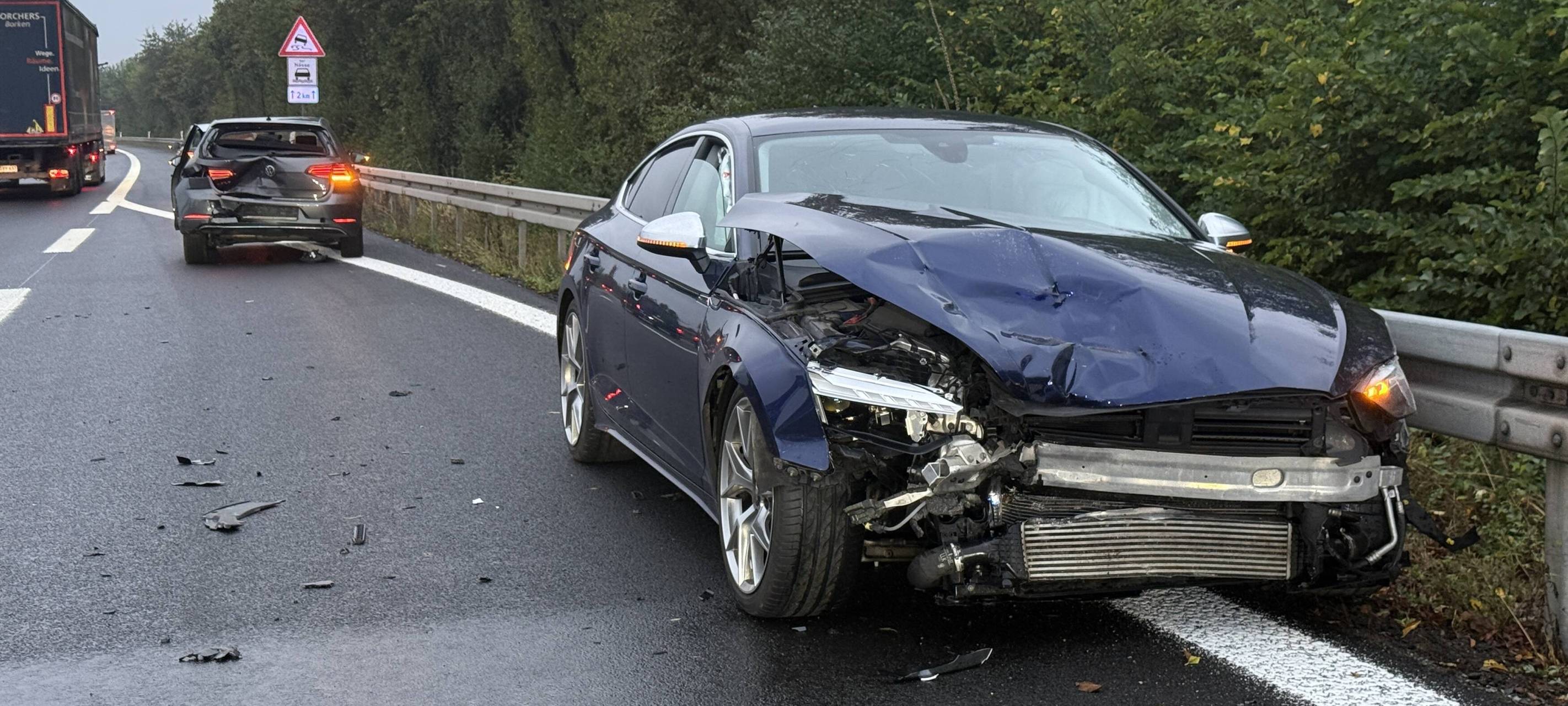 Unfall auf A31 bei Dorsten-Holsterhausen