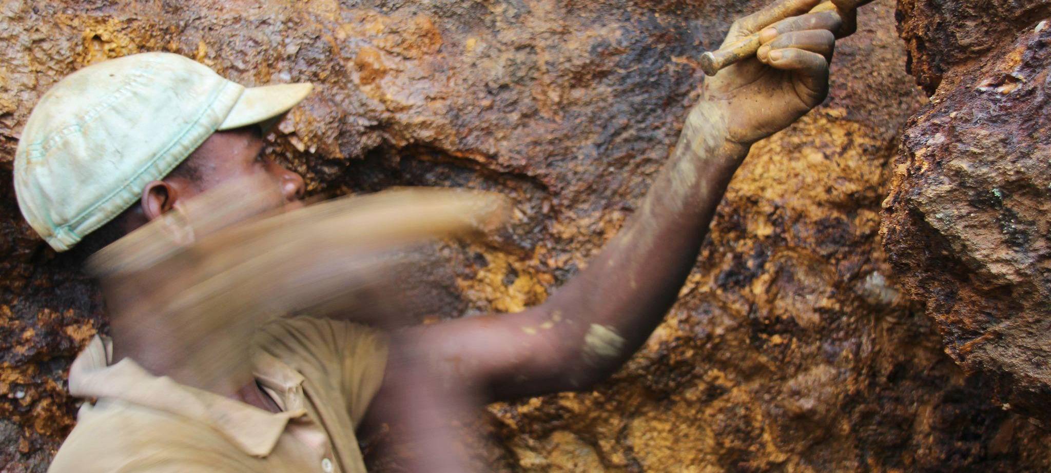 Arbeiter in Mine