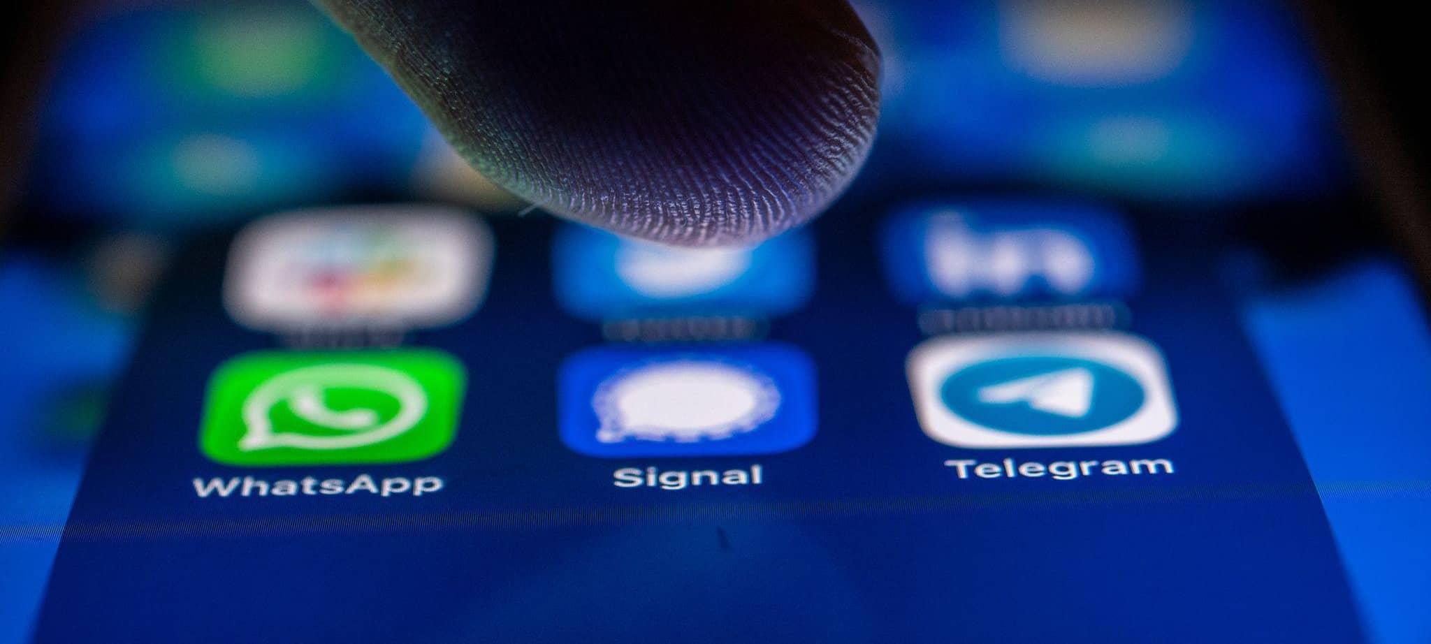 Die Signal-App auf einem Smartphone