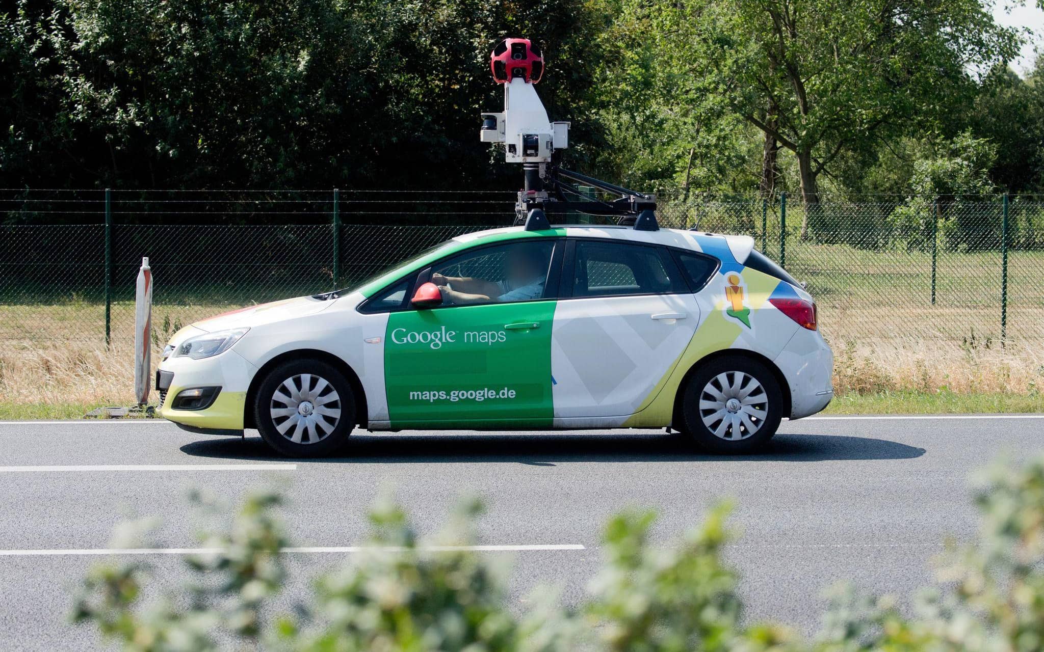 Kamera-Fahrzeug von Google Maps