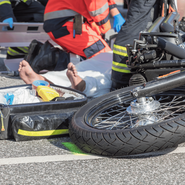 Symbolbild: Unfall mit Motorrad