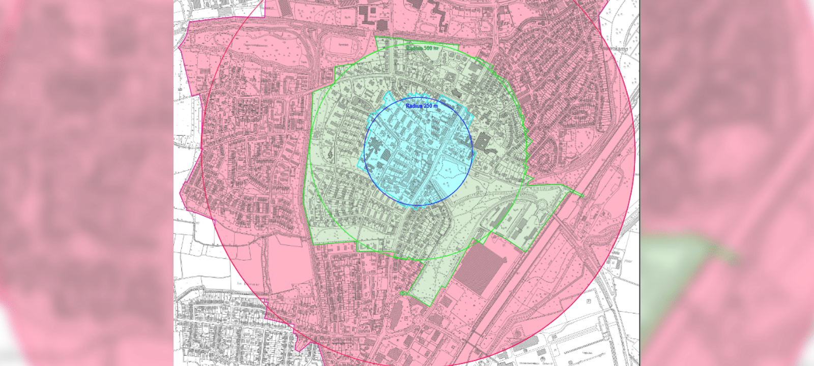 Evakuierungsradius Bombenentschärfung in Datteln am 13.8.22